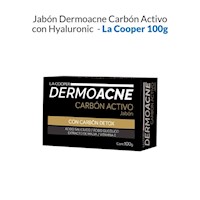 Jabón Dermoacne Carbón Activo con Hyaluronic - La Cooper 100g